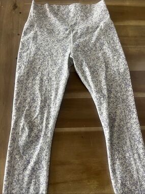 Vuori Lavender-Print High-Rise Leggings